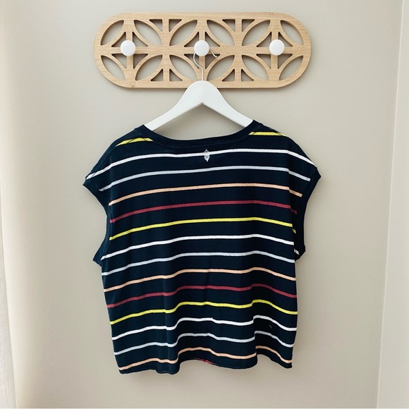 Free People Rising Tide Striped Tee Sz XS - Picture 8 of 10